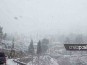 Σαράντα εκατοστά το χιόνι στο Οροπέδιο Λασιθίου
