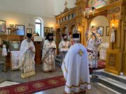 Αρχιερατική Θεία Λειτουργία στον πανηγυρίζοντα Ιερό Ναό Αγίας Ειρήνης Κουτσουρά