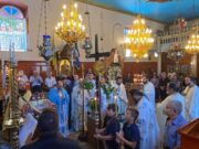 Η Πανηγυρική Αρχιερατική Θεία Λειτουργία στον εορτάζοντα Ιερό Ενοριακό Ναό Αγίου Βησσαρίωνος στο Βαθύ Μεγανησίου