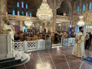 Άγιος Γεώργιος Κυνοσάργους: ο Μητροπολίτης Θήρας λειτούργησε ενώπιον της Ιεράς Εικόνας της Παναγίας της Χοζοβιωτίσσης