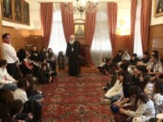 Μαθητές από το 26ο Πειραματικό Γυμνάσιο Αθηνών στον Αρχιεπίσκοπο