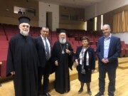 Η καθηγήτρια ΕΜΠ   Αντωνία Μοροπούλου στην Χαλκίδα σε εκδήλωση για τις εργασίες Αποκατάστασης του ιερού Κουβουκλίου του Παναγίου Τάφου
