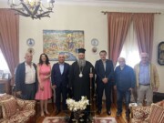 Συνάντηση του Μητροπολίτη Κίτρους με τον Πρέσβη της Γεωργίας στο Μητροπολιτικό Μέγαρο Κατερίνης