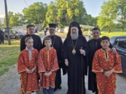 Αρχιερατικός Εσπερινός στο πανηγυρίζον Παρεκκλήσιο του Αγίου Γεωργίου του Τροπαιοφόρου Λυγαριάς