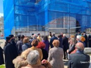 Αγιασμός για την έναρξη των εργασιών αποκαταστάσεως του Επισκοπείου στην Ιερά Πόλη Μεσολογγίου