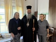 Ο Μητροπολίτης Κίτρους κοντά στις γερόντισσες το Πάσχα