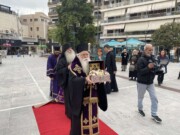 Ο ευσεβής λαός του Βόλου υποδέχθηκε την Τιμία Κάρα του Οσίου Δαυίδ του Γέροντος