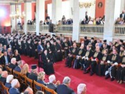 Οικουμενικός Πατριάρχης και Αρχιεπίσκοπος Αθηνών και πάσης Ελλάδος στην αναγόρευση του Αρχιεπισκόπου Αυστραλίας σε επίτιμο Διδάκτορα του ΕΚΠΑ