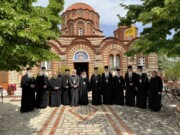 Επίσκεψη του Αρχιεπισκόπου και των Μελών της Ιεράς Συνόδου στην Ιερά Μονή Αγίου Συμεών του Νέου Θεολόγου στον Κάλαμο Αττικής
