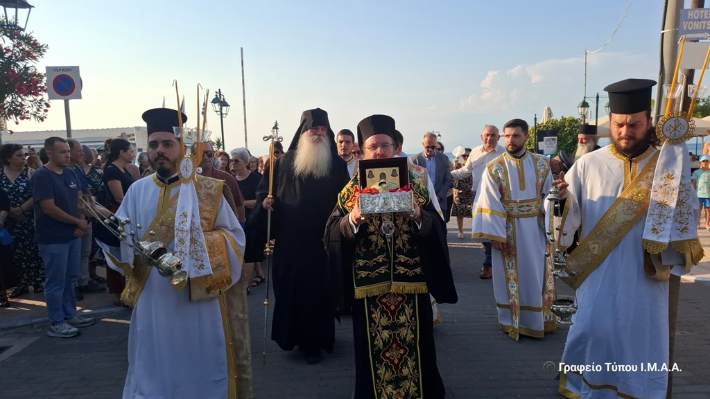Υποδοχή Τιμίας Κάρας Οσίου Δαυίδ στην Βόνιτσα
