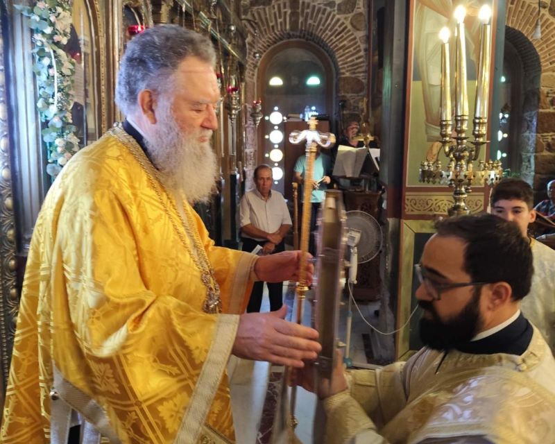 Ο Μητροπολίτης Χαλκίδος στο Βασιλικό