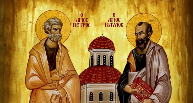 Αρχιερατικός Μ. Εσπερινός των Αποστόλων Πέτρου και Παύλου στο Βροντάδο της Χίου