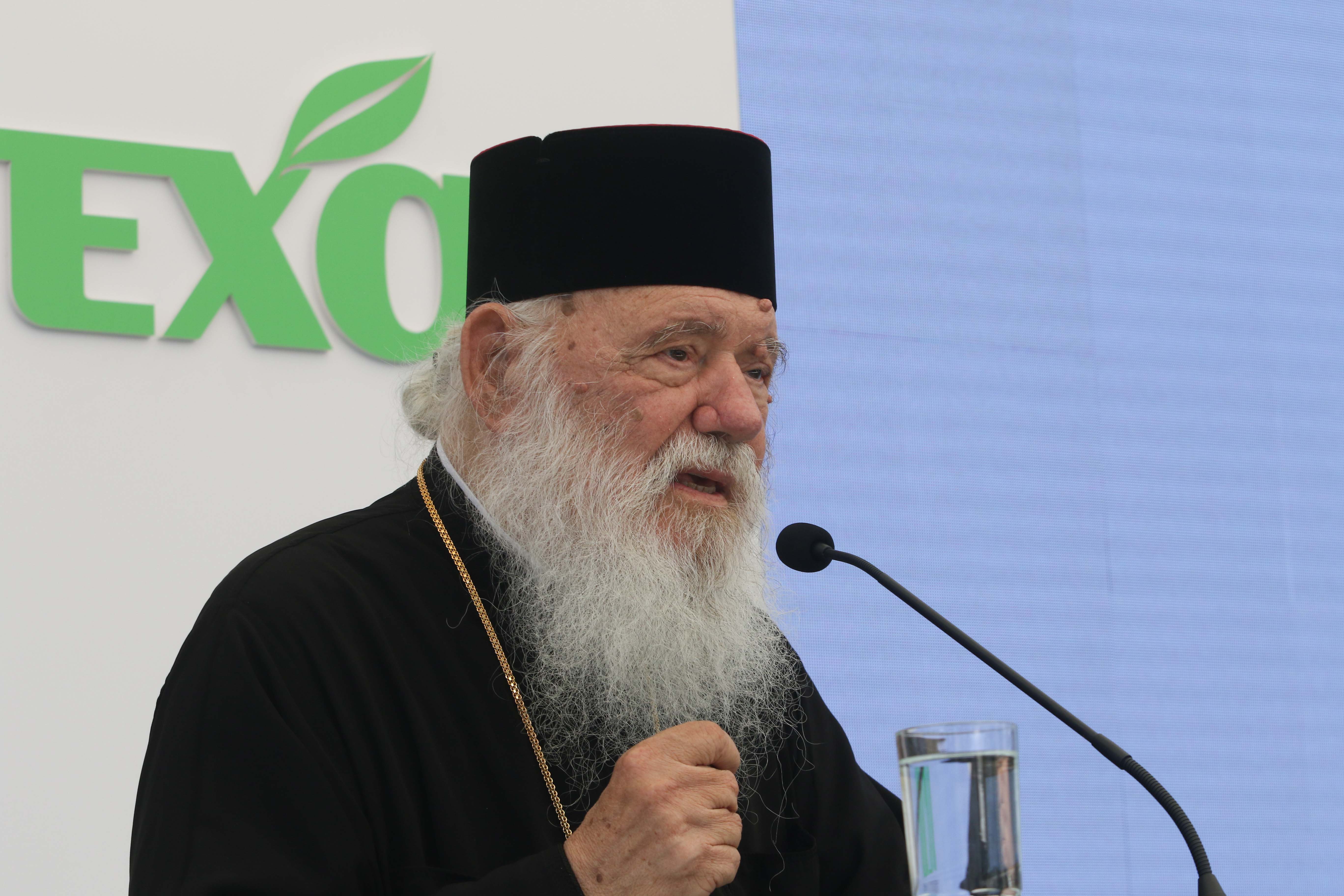 Ο Αρχιεπίσκοπος στην Τελετή Ανακήρυξης του Έλληνα Πρεσβευτή Ανακύκλωσης