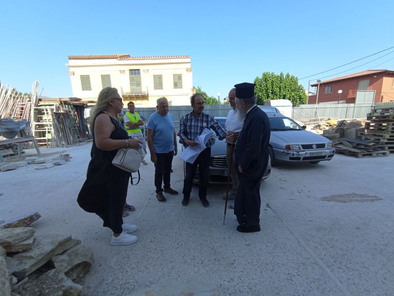 Ο Μητροπολίτης Χαλκίδος επιθεώρησε τις εργασίες στον παλαιοχριστιανικό ναό της Αγίας Παρασκευής