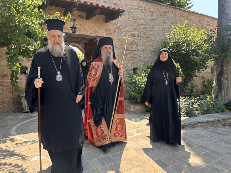 Επίσκεψη του Μητροπολίτου Πατρών  στην Ιερά Μονή Κοιμήσεως Θεοτόκου Κορμπόβου