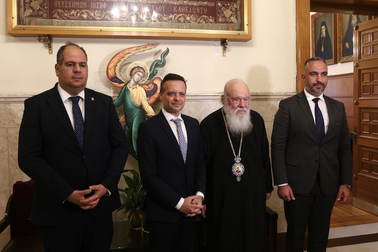 Συνάντηση Αρχιεπισκόπου με τους Δημάρχους Βηθλεέμ και Αθηναίων