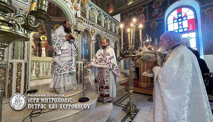 Κυριακή μετά την Ύψωσιν στον Ιερό Ναό Αγίας Τριάδος Τζερμιάδων Οροπεδίου Λασιθίου.