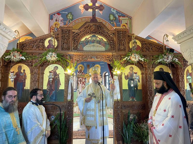 Πανηγύρισε η Ιερά Μονή Παναγιάς Μυρτιδιωτίσσης Πάλιουρα Ευβοίας- Ο Μητροπολίτης Χαλκίδος μίλησε στην 4Ε για την εορτή