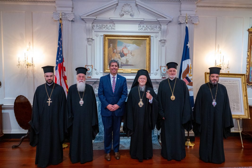 Ο Οικουμενικός Πατριάρχης στο State Department και στο εθνικό Κοιμητήριο του Arlington