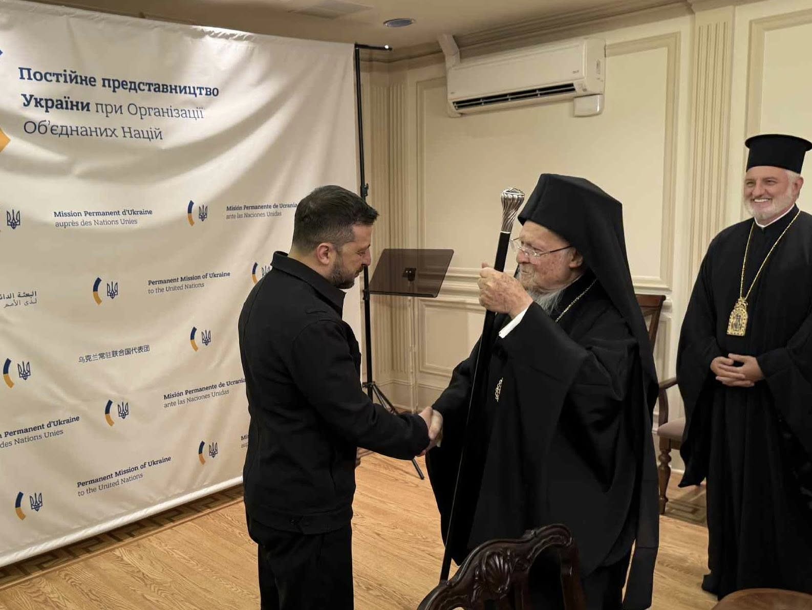 Με τον Ουκρανό πρέδρο Β. Ζελένσκι συναντήθηκε ο Οικουμενικος Πατριάρχης