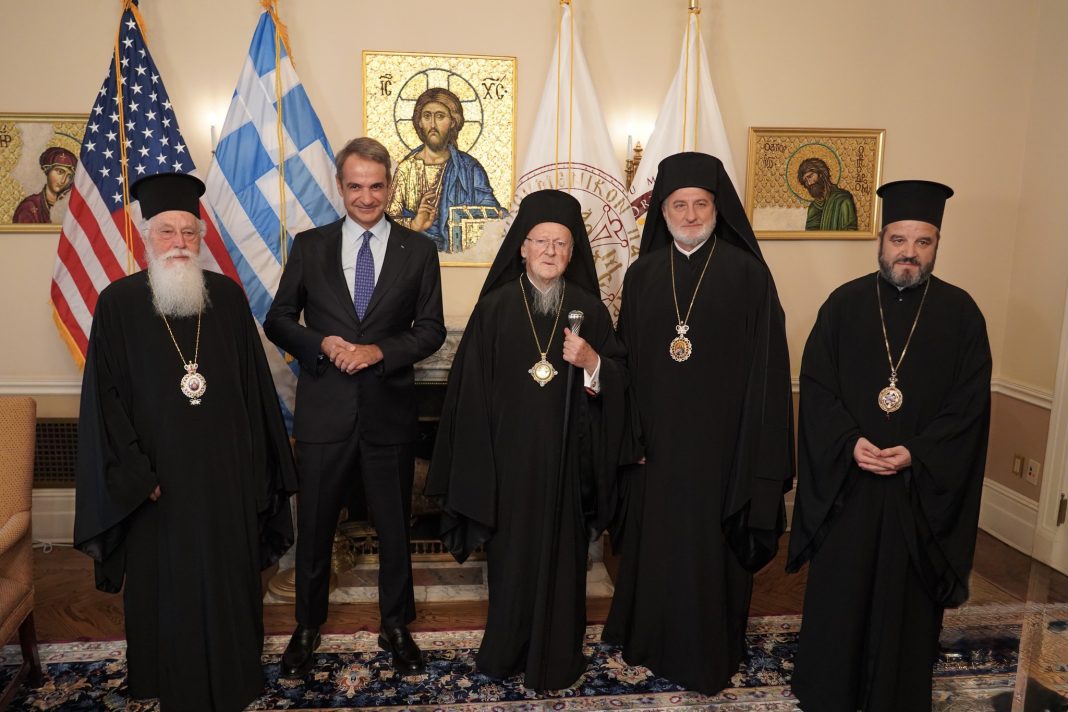 Ν. Υόρκη: Συνάντηση Οικουμενικού Πατριάρχη με τον Πρωθυπουργό Κυριάκο Μητσοτάκη