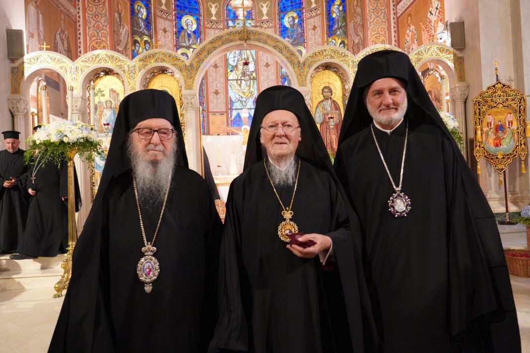 Ο Οικουμενικός Πατριάρχης στον Καθεδρικό Ναό της Αγίας Τριάδος Ν. Υόρκης