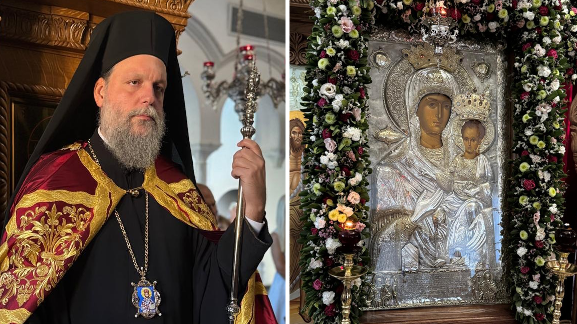 Η εορτή της Παναγίας της Οδηγήτριας στο Μετόχι της Ι.Ν. Ξενοφώντος στη Ν. Ιωνία Αττικής
