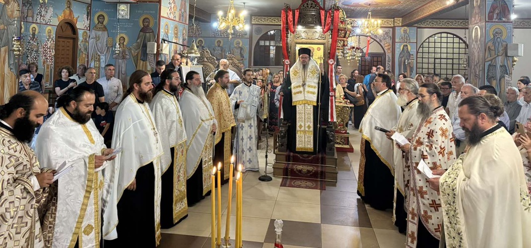 Λάρισα: Πανηγυρίζει ο Ιερός Ναός της Αγίας Σοφίας και των τριών Αγίων θυγατέρων αυτής Πίστεως, Ελπίδος και Αγάπης