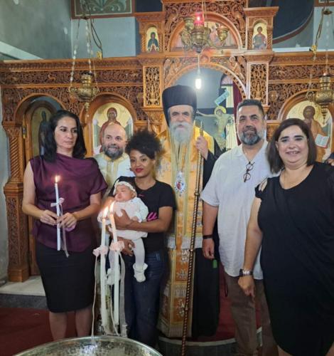 Μια ξεχωριστή βάπτιση στην Αγία Φιλοθέη Πύργου