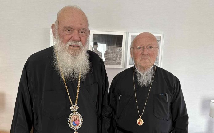 Ευχές για ταχεία ανάρρωση στον Αρχιεπίσκοπο Αθηνών από τον Οικουμενικό Πατριάρχη