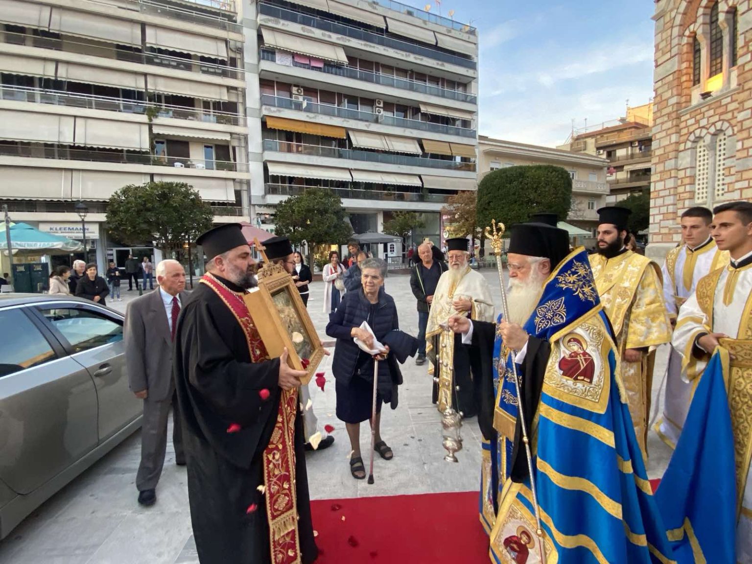 Υποδοχή Παναγίας Τρικεριώτισσας στον Μητροπολιτικό Ναό του Βόλου
