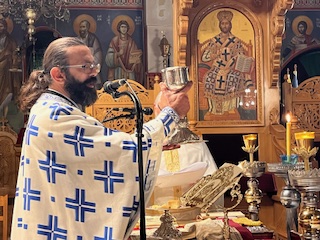 Η Θεία Λειτουργία του Αγ. Ιακώβου του Αδελφοθέου στον Ι.Ν. Αγ. Παντελεήμονος Λουτρών Αιδηψού