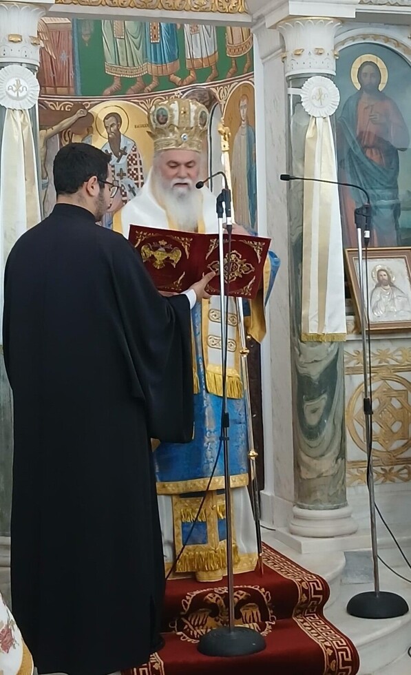 Η ομιλία του Μητροπολίτη Καλαβρύτων κατά την Επαναλειτουργία του Ιερού Ναού Εισοδίων της Θεοτόκου Αιγίου