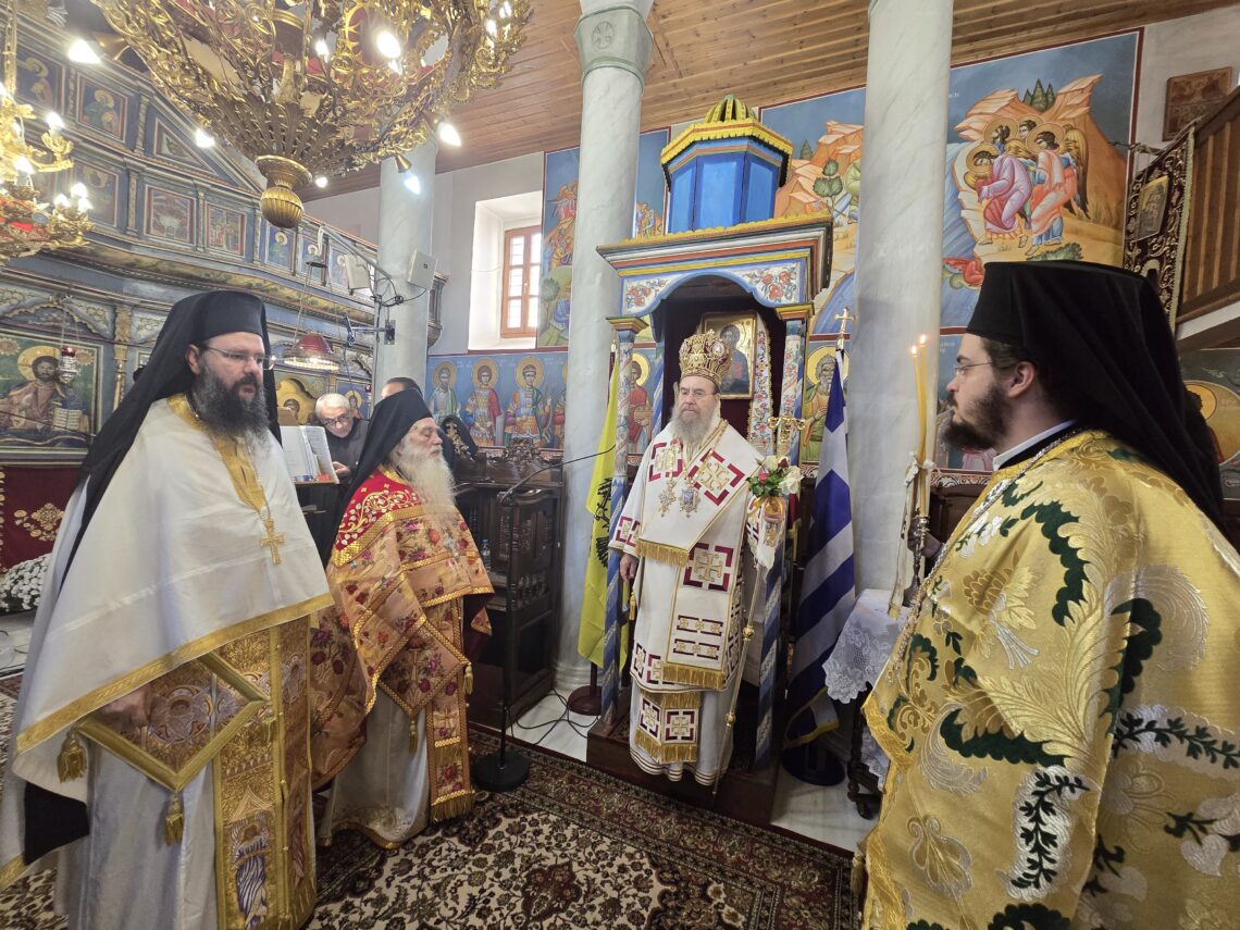 Ο Μητροπολίτης Ιερισσού στην Ενορία Αγίου Δημητρίου Γεροπλατάνου