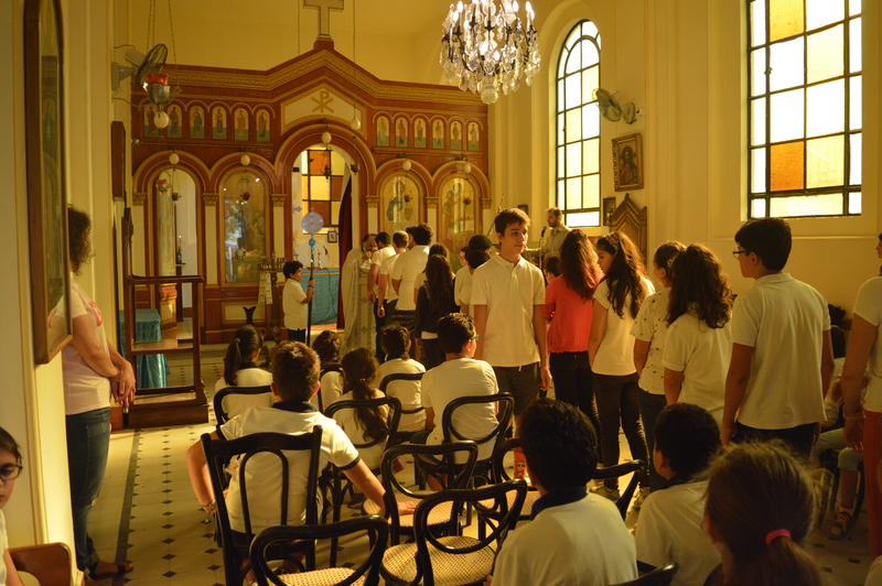 Η  εορτή των Εισοδίων της Υπεραγίας Θεοτόκου,  στον εορτάζοντα Ιερό Ναό των Ελληνικών  Σχολείων του Καΐρου