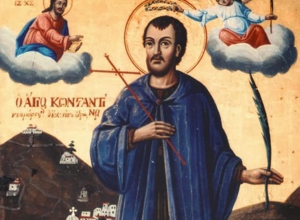 Μνήμη Πολιούχου Ρόδου Αγίου Κωνσταντίνου του Υδραίου