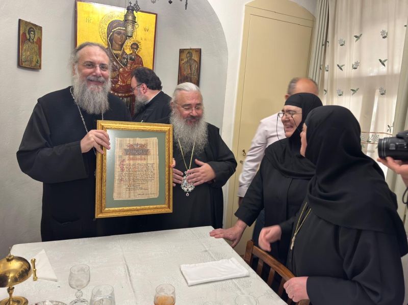 Ο Μητροπολίτης Λαγκαδά στην Ιερά Μονή Κοιμήσεως της Θεοτόκου Κορμπόβου