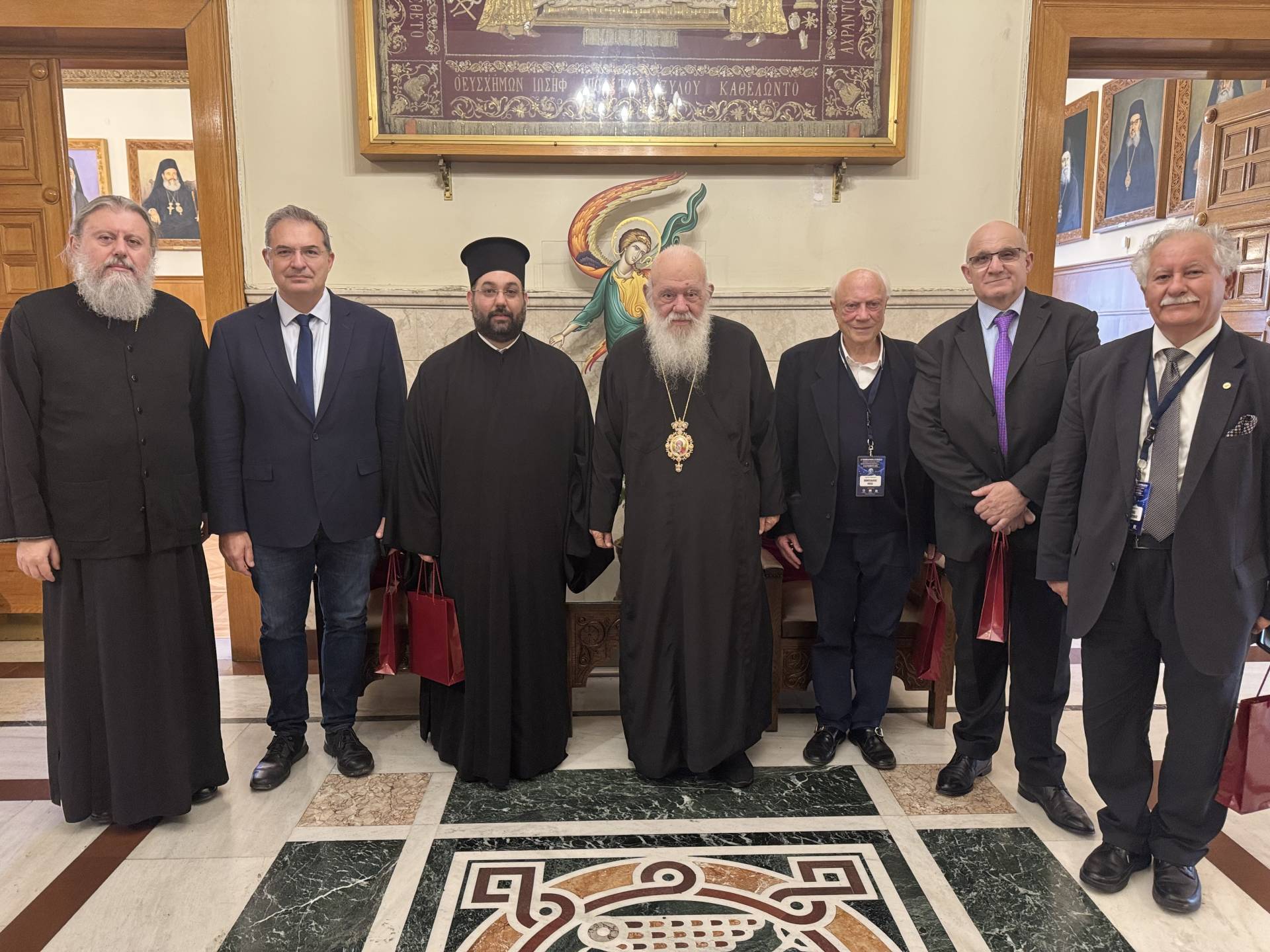 Συνάντηση Αρχιεπισκόπου με τους διοργανωτές του 6ου Πανελλήνιου Συνεδρίου Ψηφιακής Πολιτιστικής Κληρονομιάς