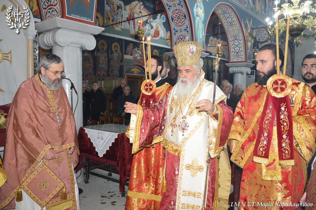 Αρχιερατική Θεία Λειτουργία στον Ιερό Ναό Αγίας Βαρβάρας Σταυρούπολης Θεσσαλονίκης