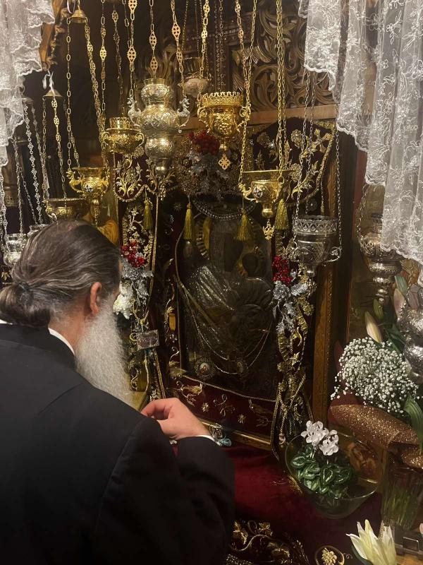 Ο Μητροπολίτης Φθιώτιδος στην Ι.Μ. Παναγίας Ελεούσης Ξυνιάδος