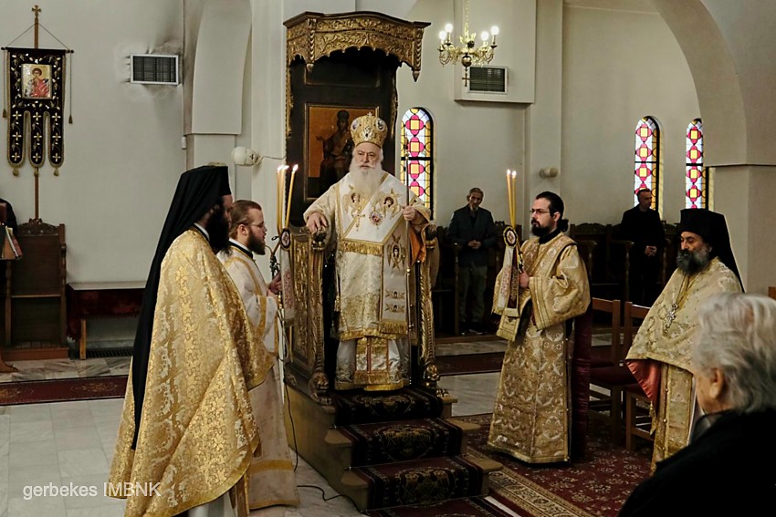 Μεθεόρτια αρχιερατική θεία Λειτουργία στον Ιερό Ναό Αγίου Σπυρίδωνος Κουλούρας