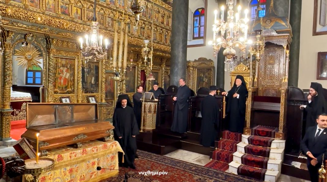 Πατριαρχική χοροστασία στον Εσπερινό της μνήμης της Αγίας Θεοφανούς