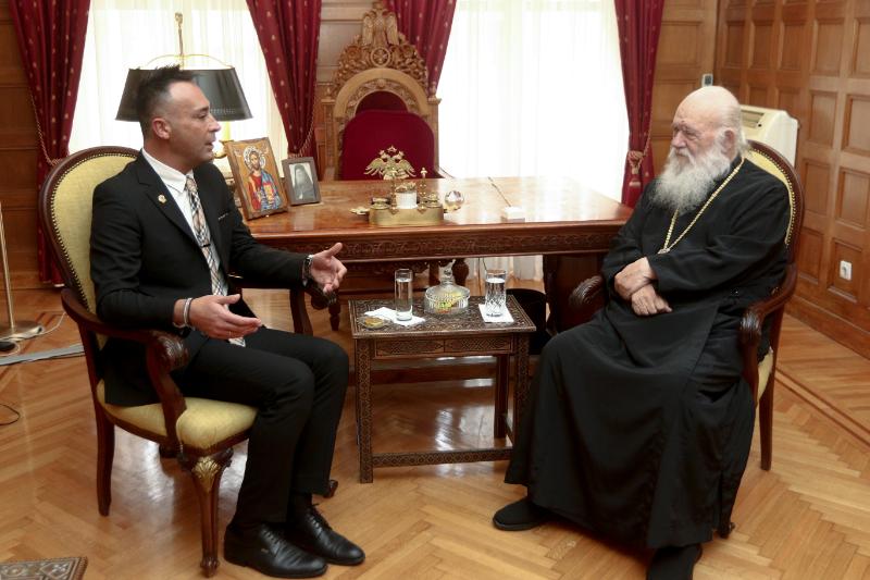 Συνάντηση Αρχιεπισκόπου με αντιπροσωπεία της Πανελλήνιας Ομοσπονδίας Συλλόγων Εθελοντών Αιμοδοτών