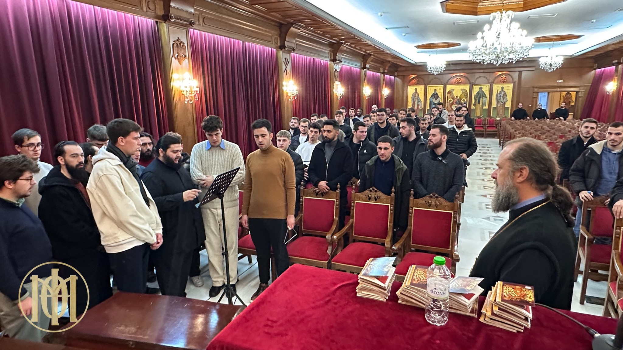 Φοιτητές των Οικοτροφείων της Μητρόπολης Θεσσαλονίκης στον Μητροπολίτη Φιλόθεο