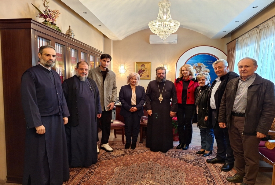 Επίσκεψη του νέου διοικητικού συμβουλίου της Δ.Ε.Ε.Π. Ροδόπης στον Μητροπολίτη Μαρωνείας
