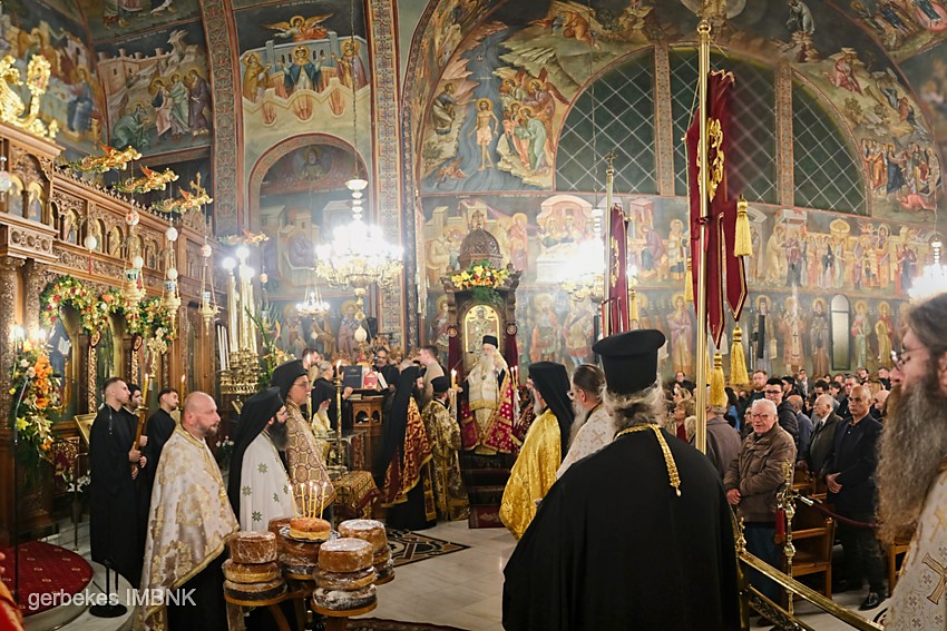 Πανηγυρικός Αρχιερατικός Εσπερινός στον Ιερό Ναό Αγίου Ελευθερίου οδού Αχαρνών