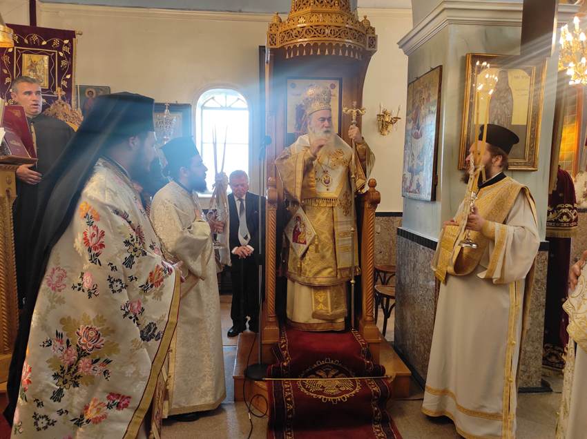 Ο Μητροπολίτης Κορινθίας λειτούργησε στον Ι. Ναό Εισοδίων της Θεοτόκου στη Νεμέα