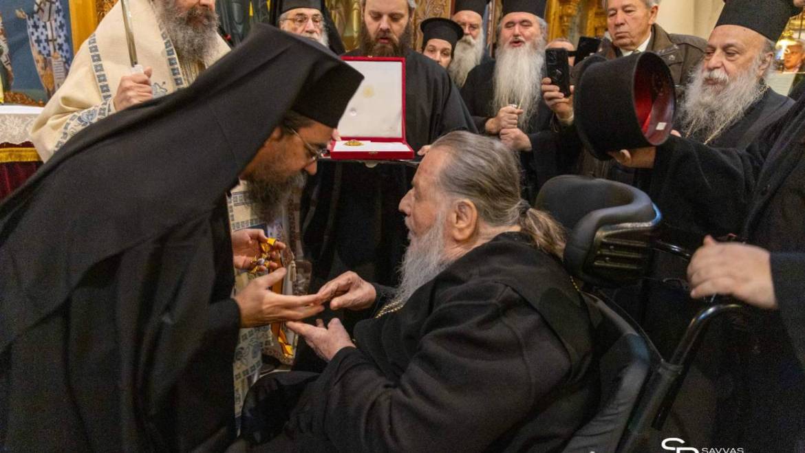 Τιμή και ευγνωμοσύνη – Πραγματοποιήθηκε στη Φλώρινα η παρασημοφόρηση του Γέροντος Μητροπολίτου κ. Θεοκλήτου