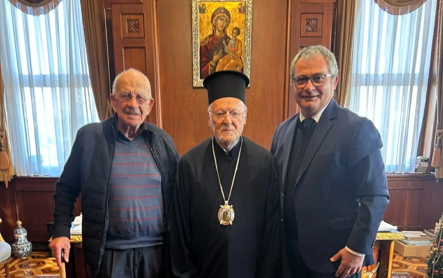 Ο Πρόεδρος της Ελληνικής Κοινότητος Ιεροσολύμων στον Οικουμενικό Πατριάρχη