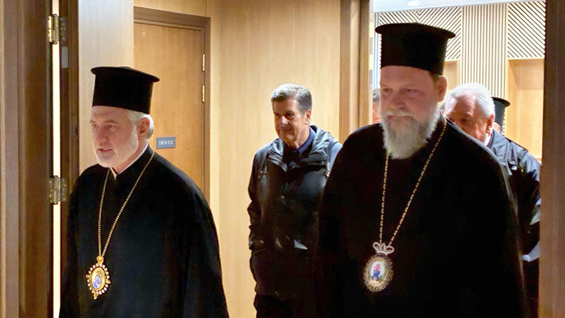 Επίσκεψη Αρχιεπισκόπου Αμερικής κ. Ελπιδοφόρου στο «Ιωνικό Κέντρο» της Ι.Μ. Νέας Ιωνίας